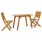 3 Piece Balcony Set Solid Wood Acacia