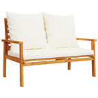 Garden Set with Cushion Solid Wood Acacia