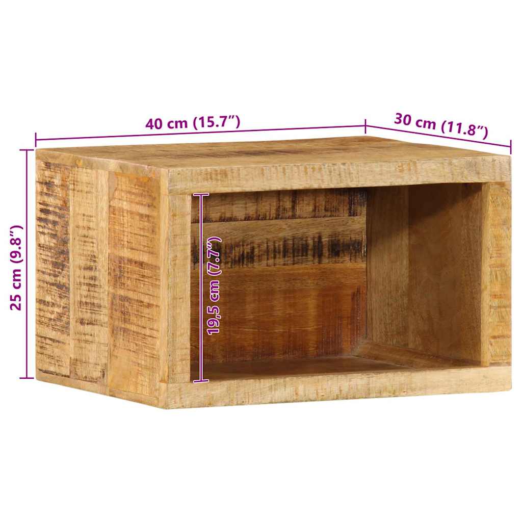 Bedside Cabinet Brown 40 x 30 x 25 cm Solid Mango Wood