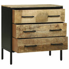 Sideboard with Drawer 70 x 35 x 70 cm Solid Mango wood
