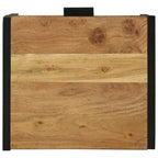 Bedside Table Brown 40 x 35 x 50 cm Solid Acacia Wood and Metal