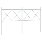 Metal Headboard White 160cm