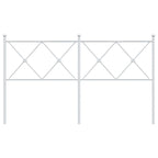 Metal Headboard White 160cm