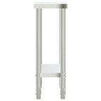 Kitchen Work Table 82.5x30x85 cm Stainless Steel