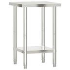Kitchen Work Table 55x55x85 cm Stainless Steel