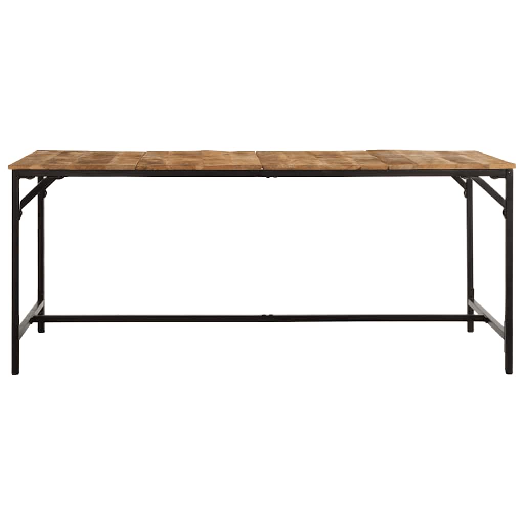 Dining Table 180x90x75 cm Solid Wood Rough Mango