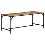 Dining Table 180x90x75 cm Solid Wood Rough Mango