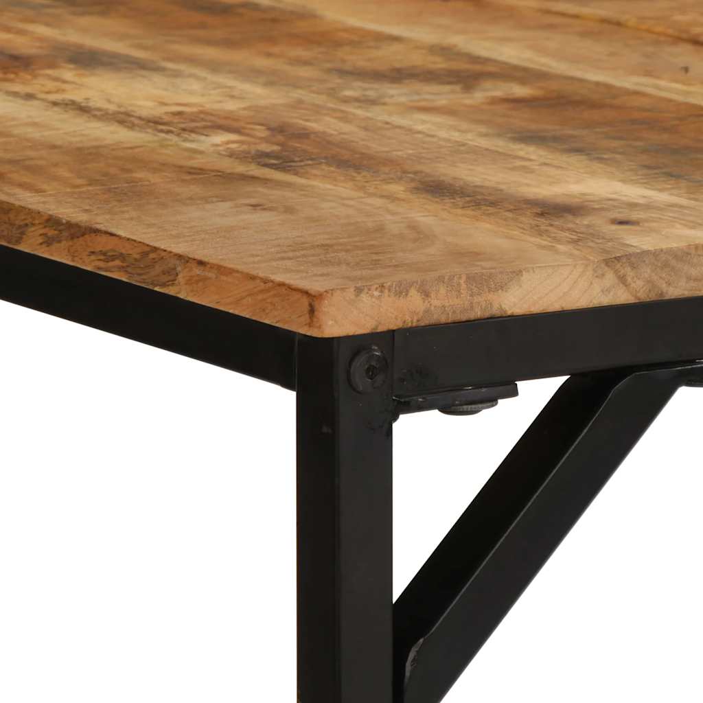 Dining Table 180x90x75 cm Solid Wood Rough Mango