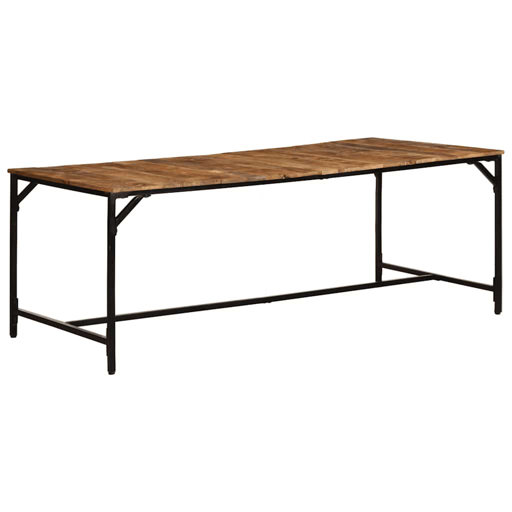 Dining Table 200x100x75 cm Solid Wood Rough Mango
