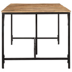 Dining Table 220x90x75 cm Solid Wood Rough Mango