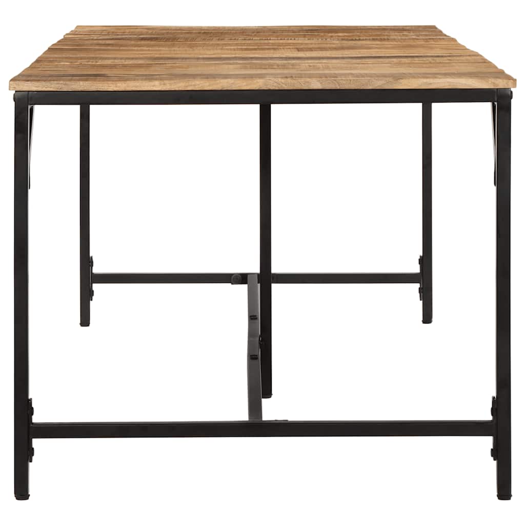 Dining Table 220x90x75 cm Solid Wood Rough Mango