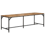 Dining Table 220x90x75 cm Solid Wood Rough Mango