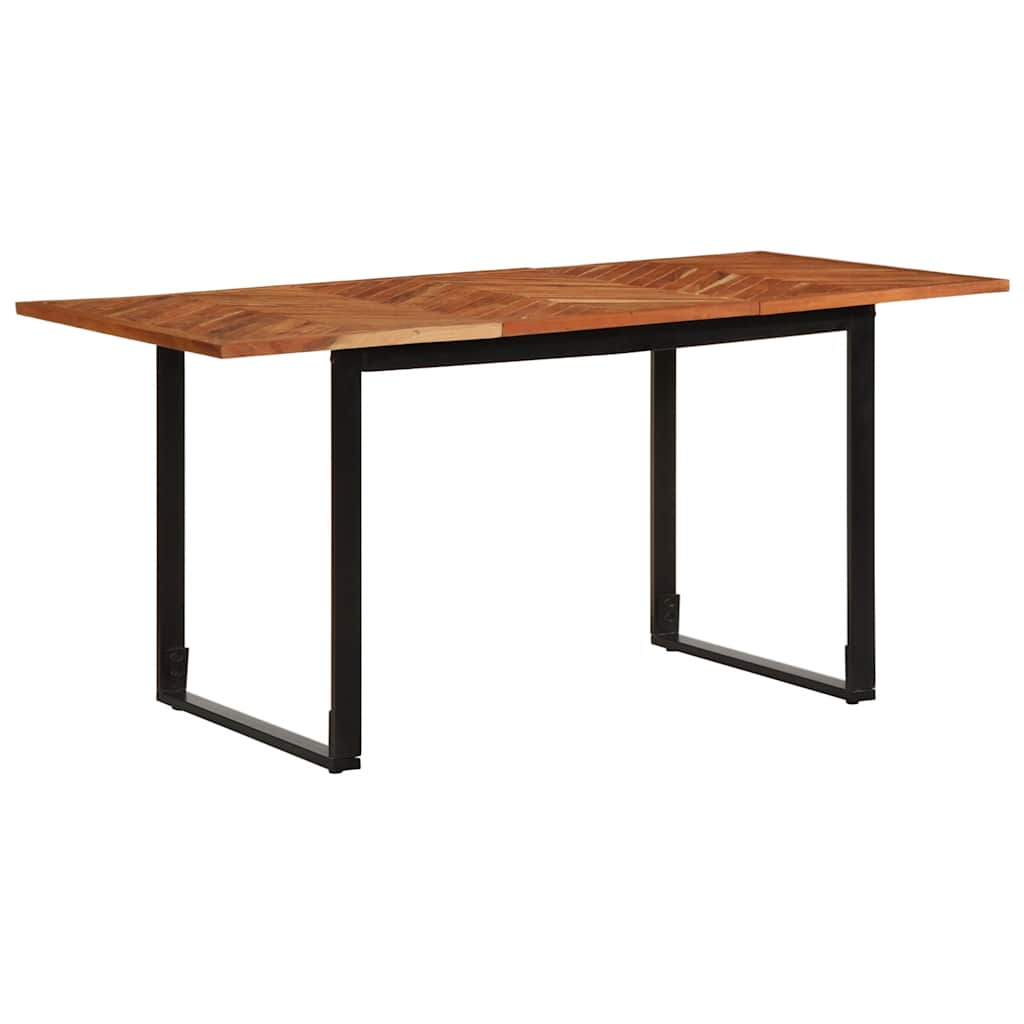 Dining Table 160x80x75 cm Solid Wood Acacia