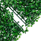 Artificial Shrub Leaf Fence 24 pcs Green 50x50 cm