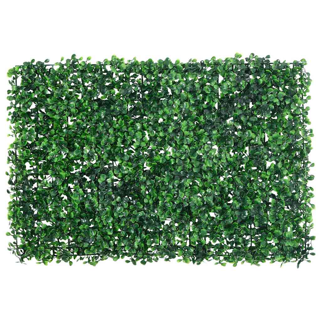 Artificial Shrub Leaf Fence 6 pcs Green 40x60 cm