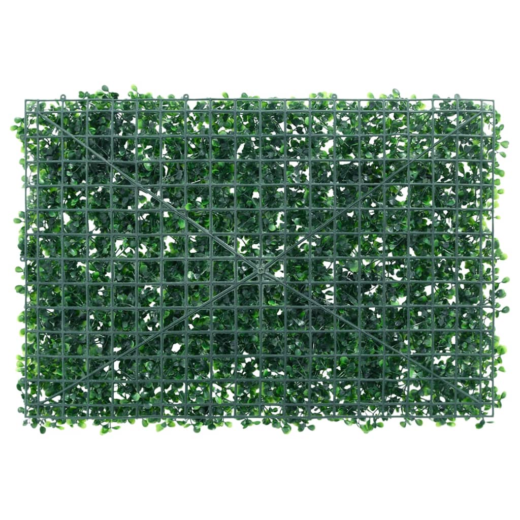 Artificial Shrub Leaf Fence 6 pcs Green 40x60 cm