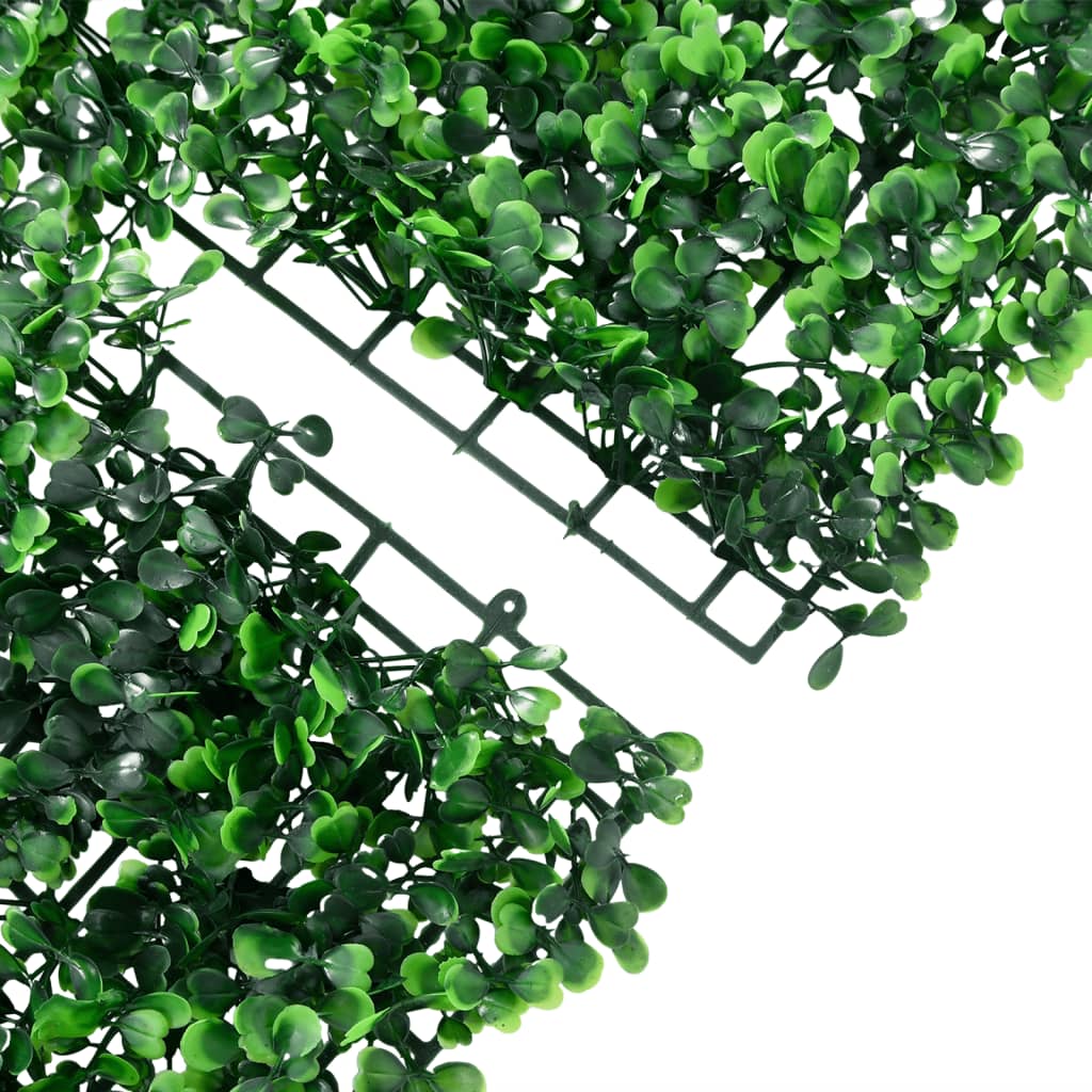 Artificial Shrub Leaf Fence 6 pcs Green 40x60 cm