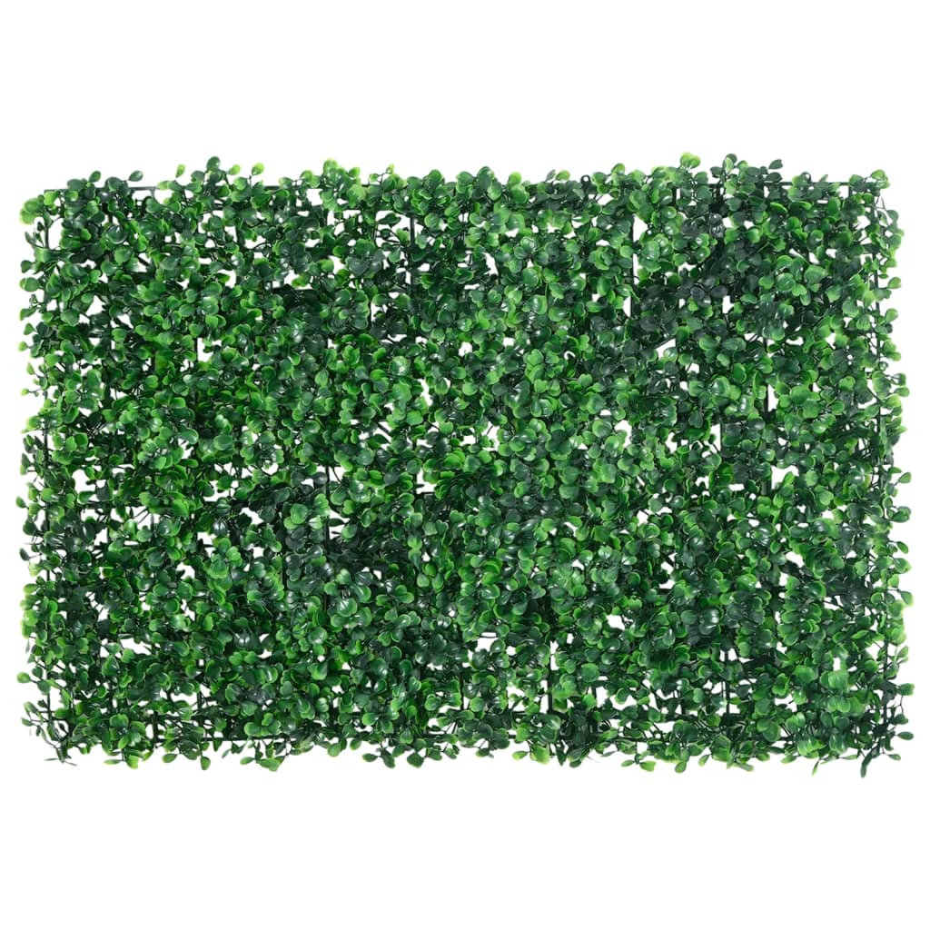 Artificial Shrub Leaf Fence 24 pcs Green 40x60 cm