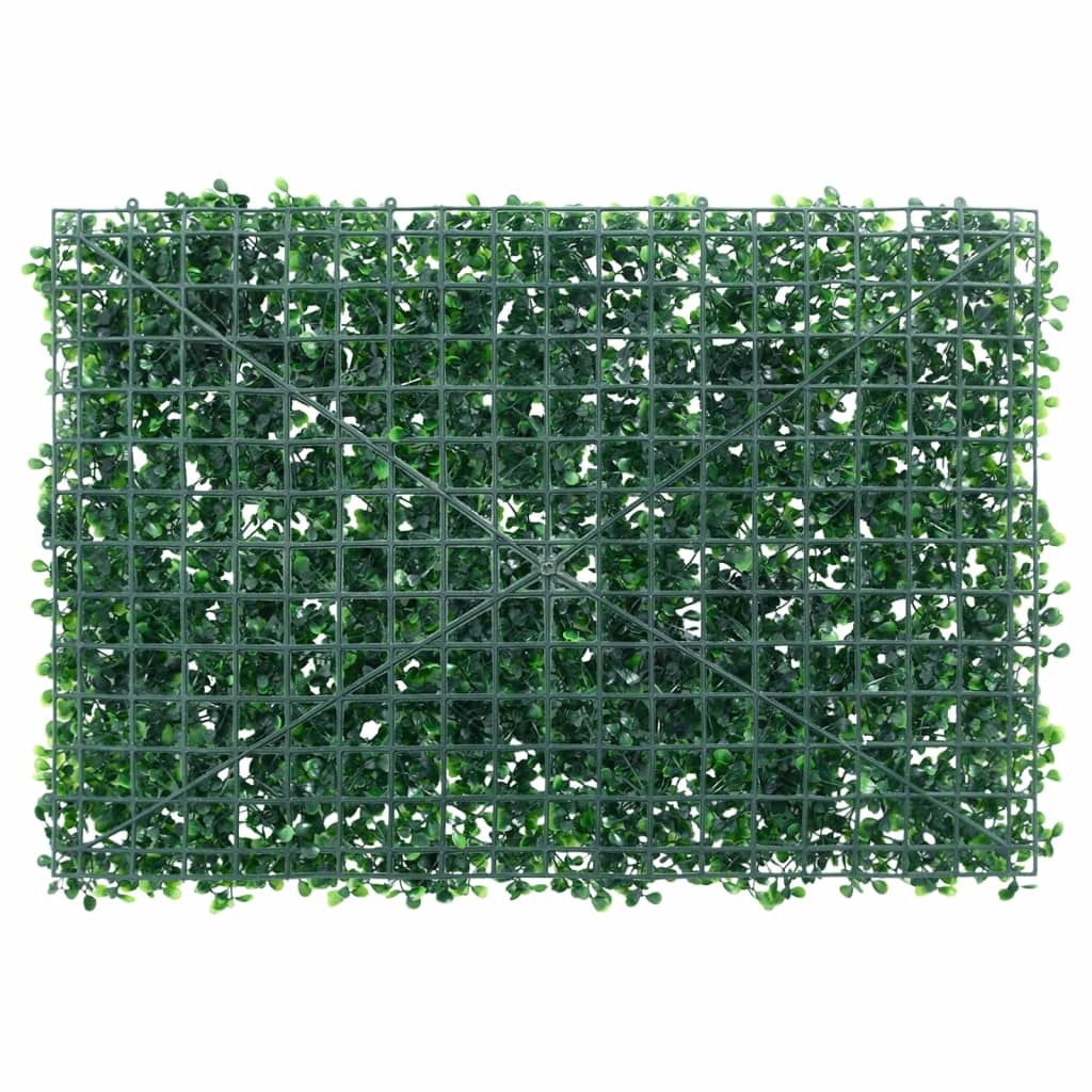 Artificial Shrub Leaf Fence 24 pcs Green 40x60 cm