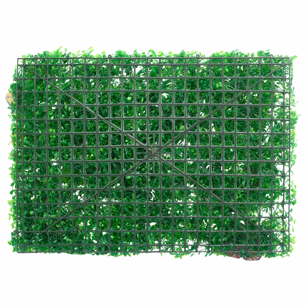 Artificial Plant Fence 6 pcs Green 40x60 cm