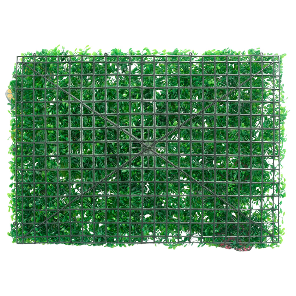 Artificial Plant Fence 24 pcs Green 40x60 cm