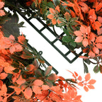 Artificial Maple Leaf Fence 6 pcs Light Red 40x60 cm