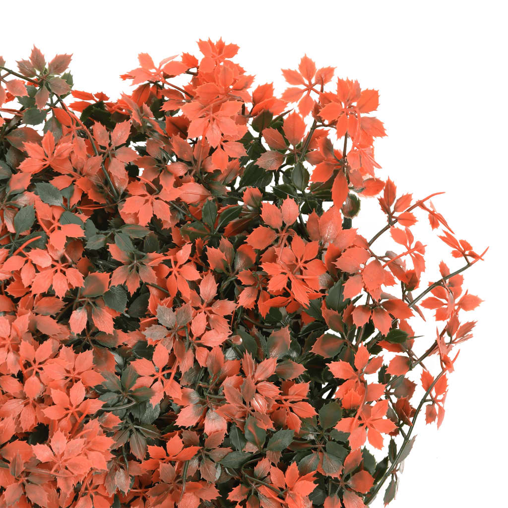 Artificial Maple Leaf Fence 24 pcs Light Red 40x60 cm