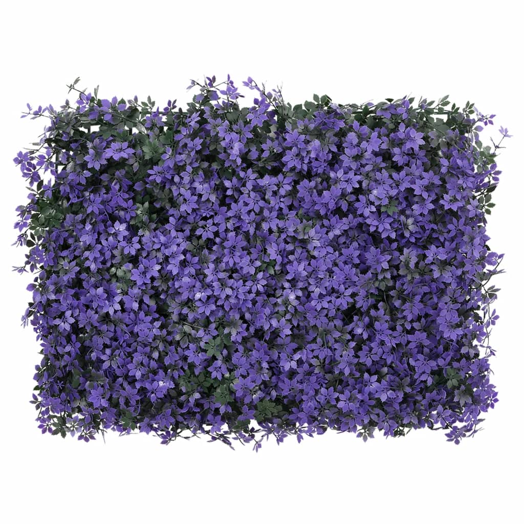 Artificial Leaf Fence 24 pcs Purple 40x60 cm