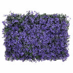Artificial Leaf Fence 24 pcs Purple 40x60 cm