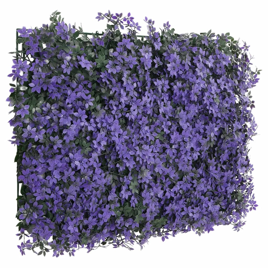 Artificial Leaf Fence 24 pcs Purple 40x60 cm