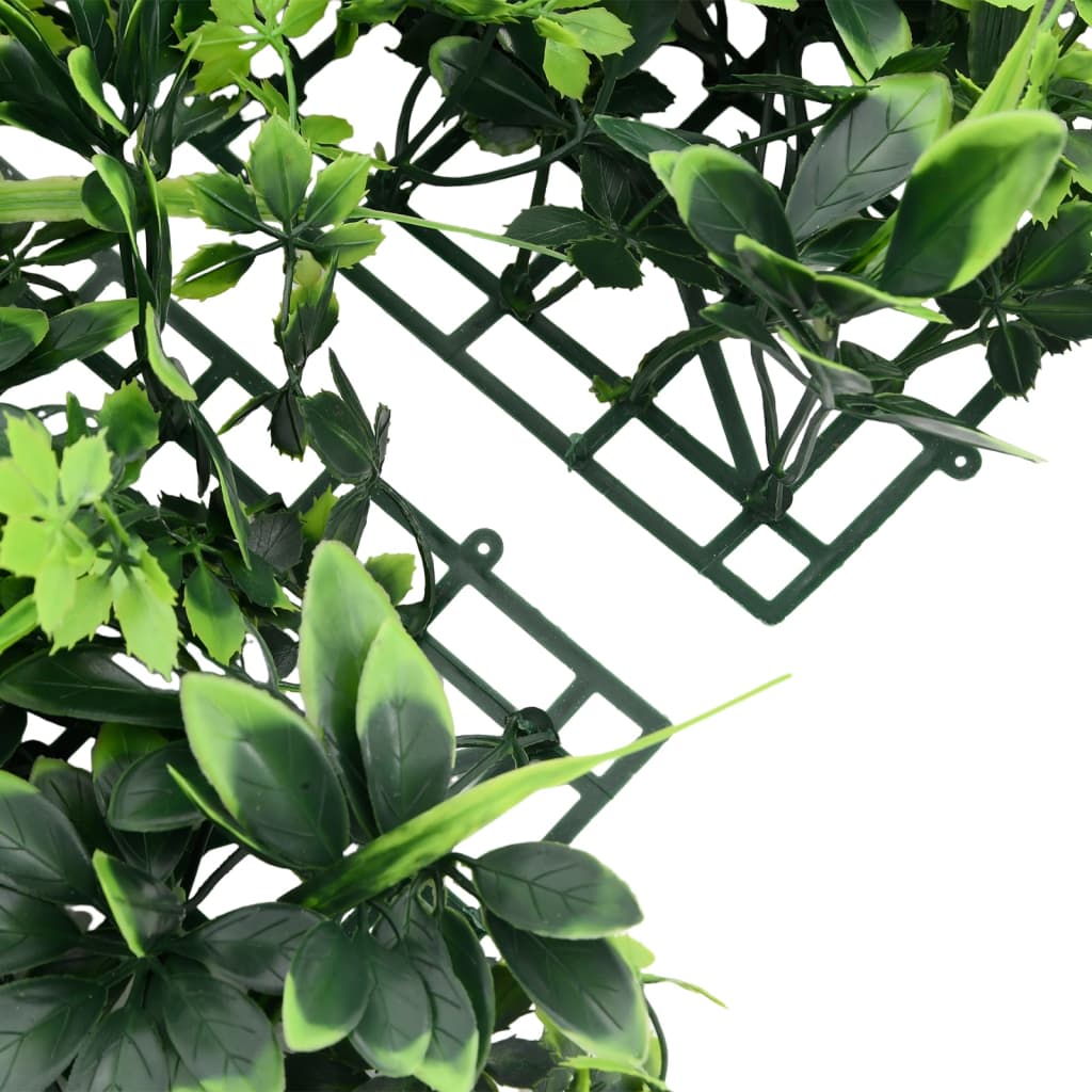 Artificial Leaf Fence 6 pcs Green 40x60 cm