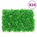 Artificial Fern Leaf Fence 24 pcs Green 40x60 cm