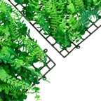 Artificial Fern Leaf Fence 24 pcs Green 40x60 cm