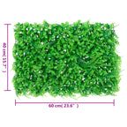 Artificial Fern Leaf Fence 24 pcs Green 40x60 cm