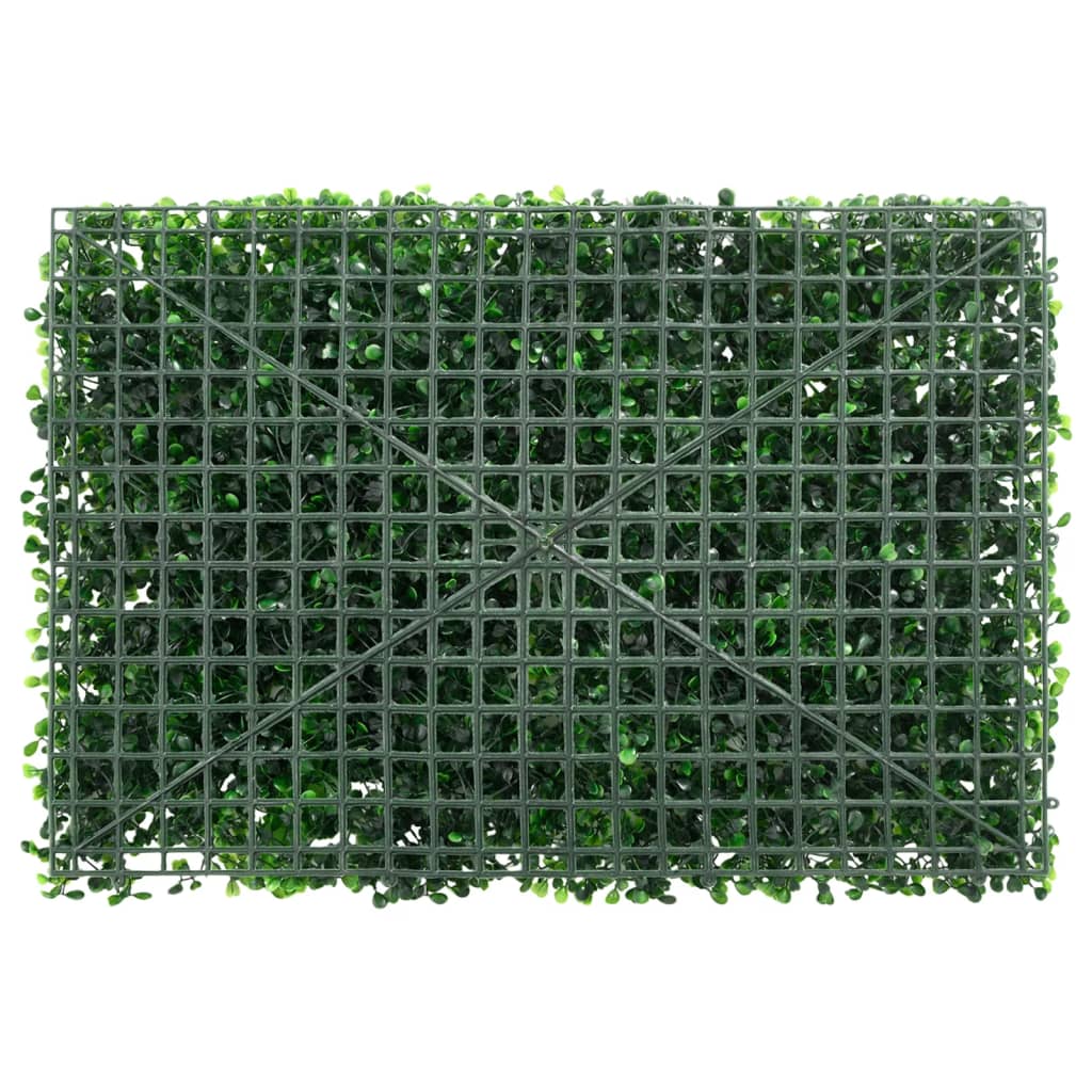 Artificial Plant Fence 24 pcs Green 40x60 cm