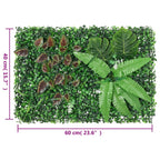 Artificial Plant Fence 24 pcs Green 40x60 cm