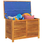 Garden Storage Box with Louver 90x50x56 cm Solid Wood Acacia