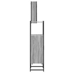 3 Piece Bathroom Cabinet Set Grey Sonoma Engineered Wood