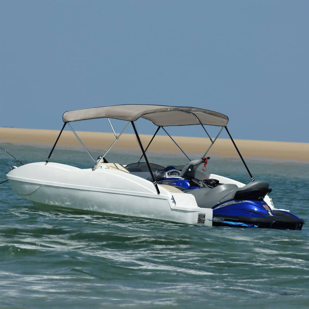 3-bow Bimini Top Grey 183x196x137 cm