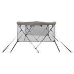 3-bow Bimini Top with Mesh Sidewalls 183x(137-152)x137 cm