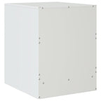 Bedside Cabinet White 34.5x39x44 cm Steel