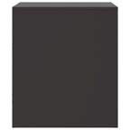 Bedside Cabinets 2pcs Black 34.5x39x44 cm Steel