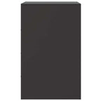 Bedside Cabinets 2pcs Black 34.5x39x62 cm Steel