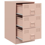 Bedside Cabinets 2 pcs Pink 34.5x39x62 cm Steel