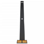 Outdoor Shower Black 55x60x224 cm Poly Rattan and Acacia Wood