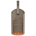 Outdoor Shower Grey 100x100x241.5 cm Poly Rattan and Acacia Wood