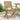 Folding Garden Chairs 4 pcs 57.5x54.5x90 cm Solid Wood Acacia
