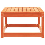 Garden Footstool Wax Brown Solid Wood Pine