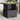 Garden Table Black 80x80x71 cm Poly Rattan and Acacia Wood