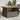 Garden Table Grey 110x110x71 cm Poly Rattan and Acacia Wood